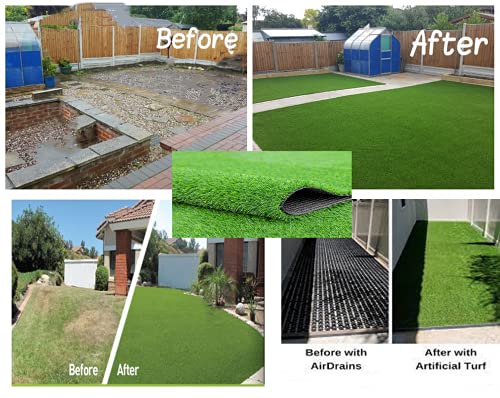 Prince Carpets Aritifical Grass Carpet for Home Lawn Balcony Landscaping Indoor & Outdoor Decorating Purpose high Density Long Lasting Thickness 35 mm Size 6.5x8 feet