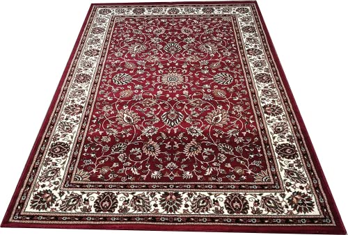 Prince Carpets for Living Room Kashmiri Carpets for Living Room Supersoft Silk Touch Maroon Color 2 x 6 feet
