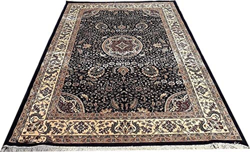 Prince Carpets Supersoft Kashmiri Silk Luxury Persian Design Anti Skid Backing Washable Carpets for Living Room Bedroom Drawing Room Hall Home Pink Color 2 x 6 feet
