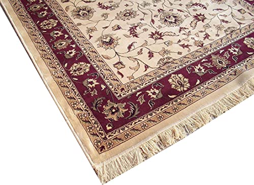 Prince Carpets Supersoft Kashmiri Silk Luxury Persian Design Anti Skid Backing Washable Carpets for Living Room Bedroom Drawing Room Hall Home Camel Color 8 x 11 feet