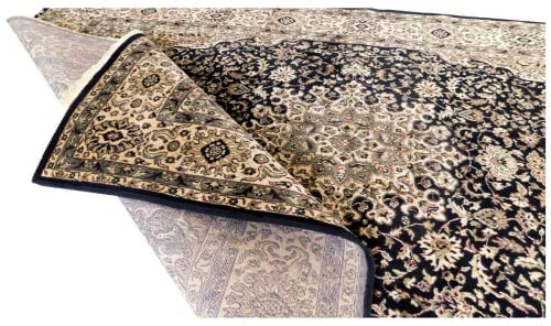 Prince Carpets Supersoft Kashmiri Silk Luxury Persian Design Anti Skid Backing Washable Carpets for Living Room Bedroom Drawing Room Hall Home Cream Color 3 x 5 feet