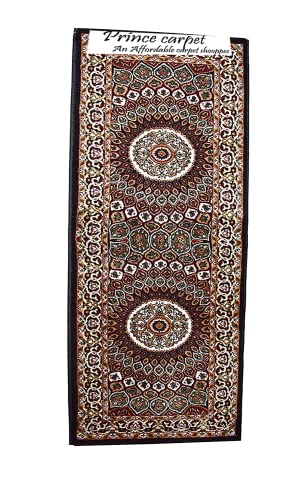 Prince Carpets for Living Room Kashmiri Carpets for Living Room Supersoft Silk Touch Black Color 2 x 6 feet