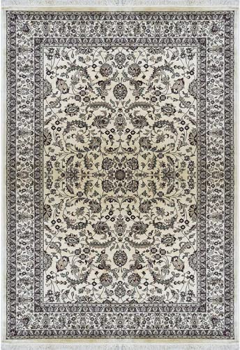 Prince Carpets Supersoft Kashmiri Silk Luxury Persian Design Anti Skid Backing Washable Carpets for Living Room Bedroom Drawing Room Hall Home Camel Color 3 x 5 feet