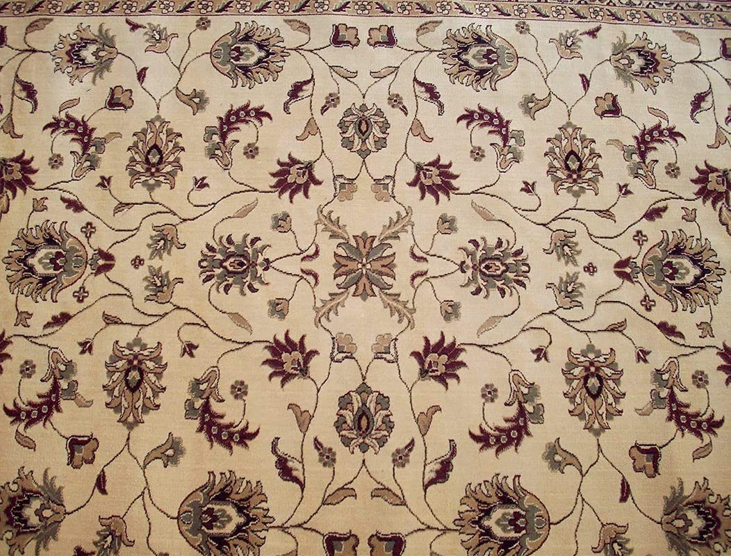 Prince Carpets Supersoft Kashmiri Silk Luxury Persian Design Anti Skid Backing Washable Carpets for Living Room Bedroom Drawing Room Hall Home Camel Color 3 x 5 feet