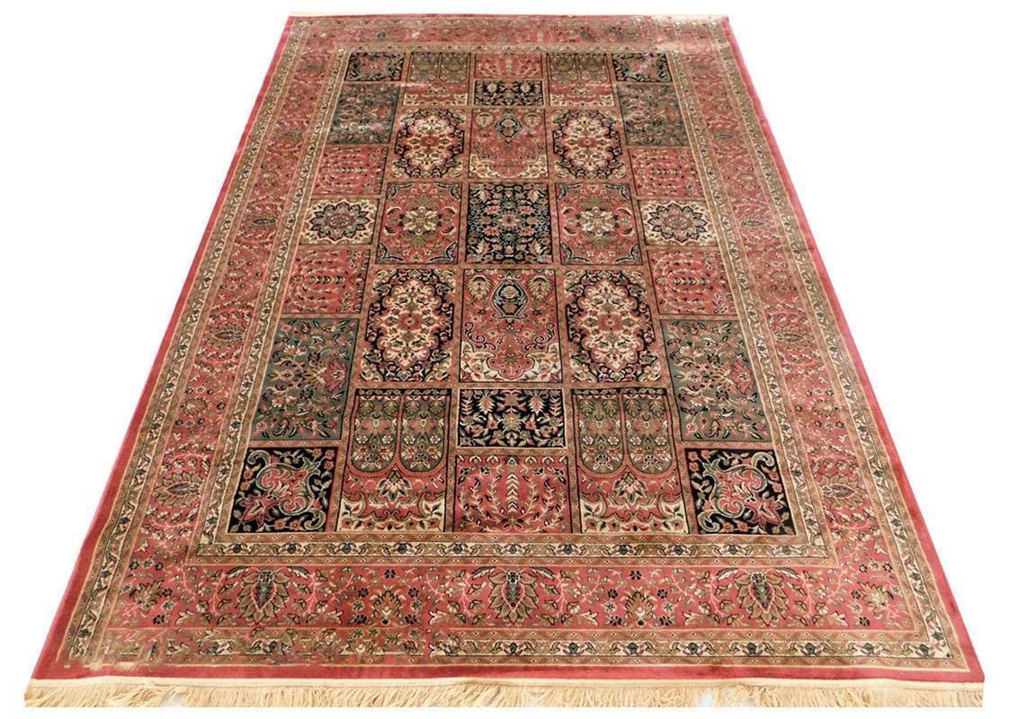 Prince Carpets Supersoft Kashmiri Silk Luxury Persian Design Anti Skid Backing Washable Carpets for Living Room Bedroom Drawing Room Hall Home Pink Color 3 x 5 feet