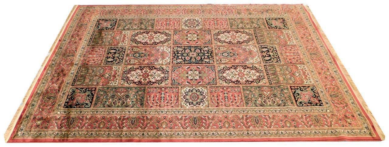 Prince Carpets Supersoft Kashmiri Silk Luxury Persian Design Anti Skid Backing Washable Carpets for Living Room Bedroom Drawing Room Hall Home Pink Color 3 x 5 feet
