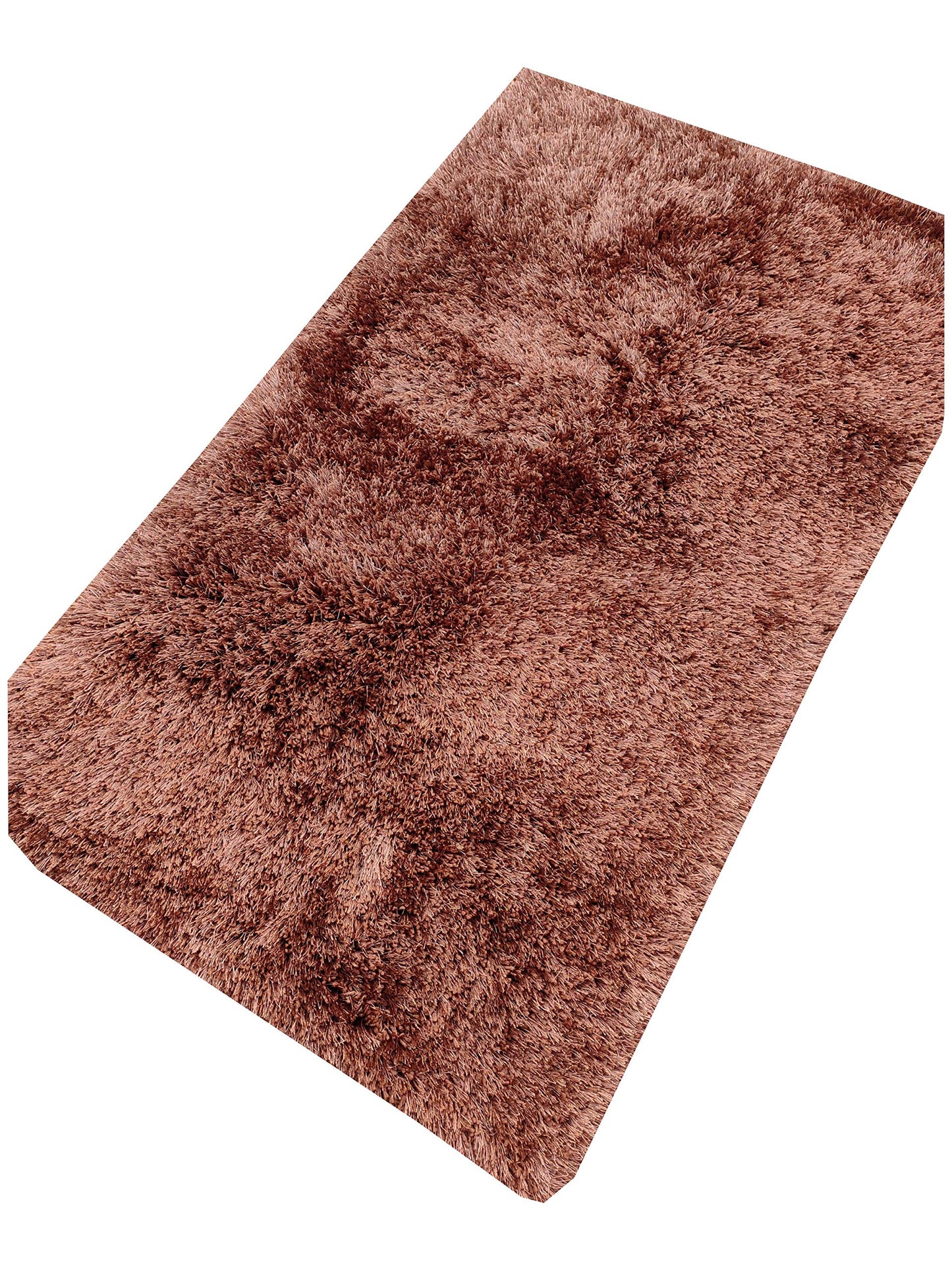 Prince Carpets Handwoven Fluffy Rugs Collection (Light-Brown, 3 x 5)