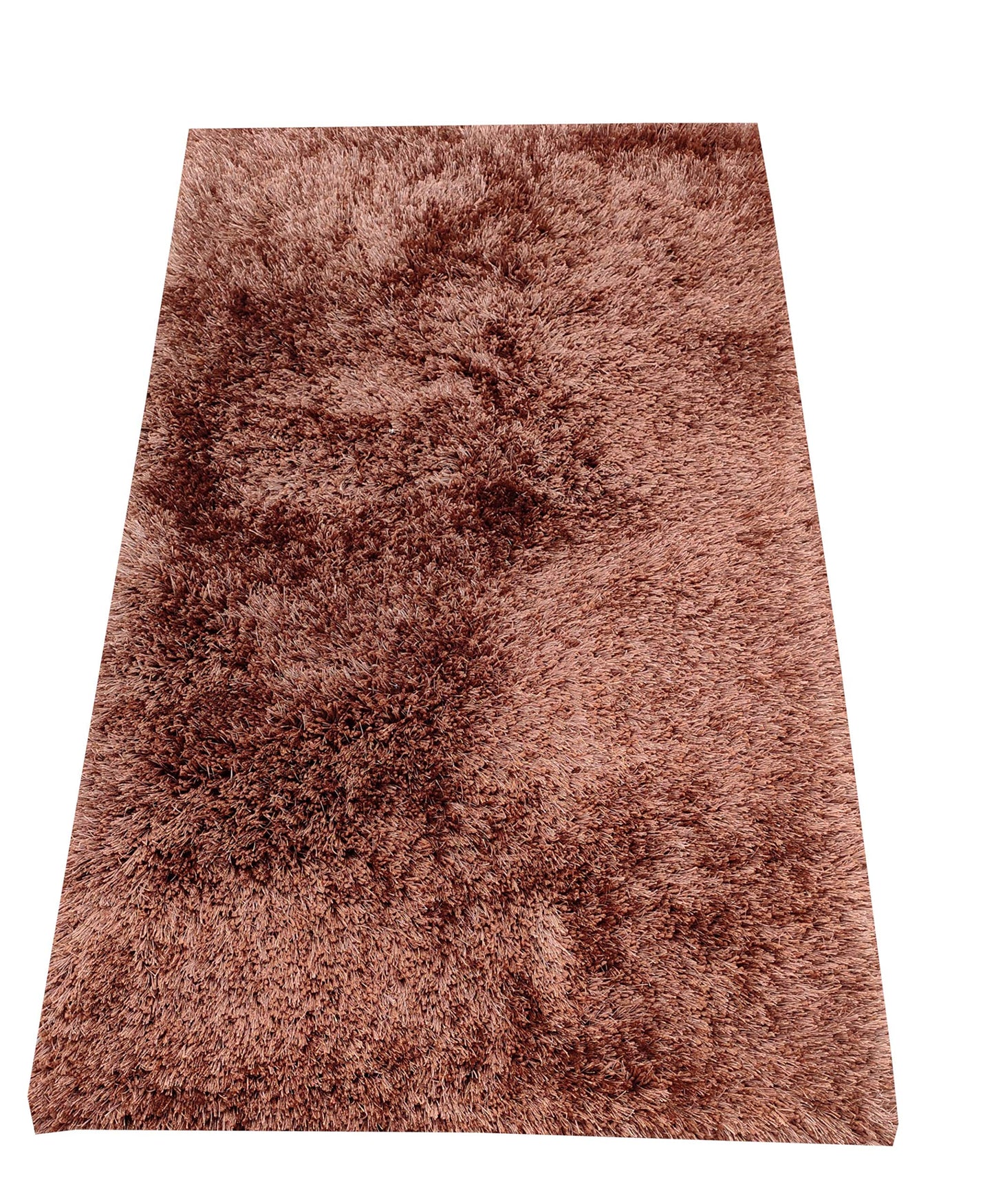 Prince Carpets Handwoven Fluffy Rugs Collection (Light-Brown, 3 x 5)