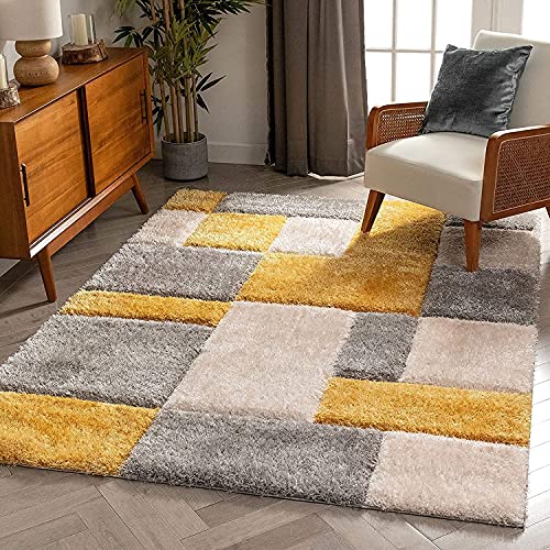 PC_SHAG_Yellow/Beige_M_5X7