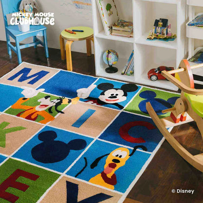 Mickey And Pluto Hand Tufted Woollen Rug