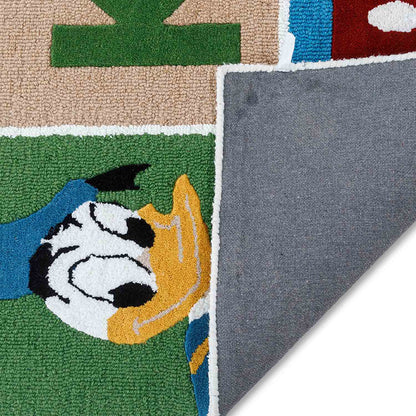 Mickey And Pluto Hand Tufted Woollen Rug