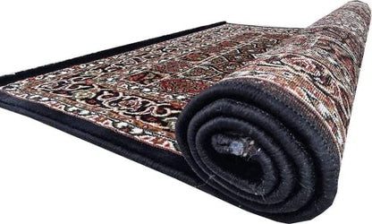 Prince Carpets Kashmiri Supersoft Wool Blend Persian Carpet for Living Room Bedroom Dining Room Hall with 15mm Thickness Non Slip Washable Carpet Blue Color 4 x 6 feet