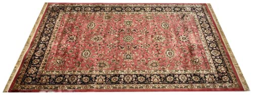 Prince Carpets Supersoft Kashmiri Silk Luxury Persian Design Anti Skid Backing Washable Carpets for Living Room Bedroom Drawing Room Hall Home Pink Color 8 x 11 feet