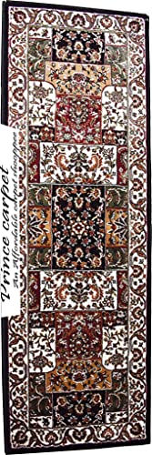 Prince Carpets for Living Room Kashmiri Carpets for Living Room Supersoft Silk Touch Black Color 2 x 6 feet