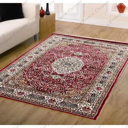 Prince Carpets for Living Room Kashmiri Carpets for Living Room Supersoft Silk Touch Black Color 6 x 9 feet