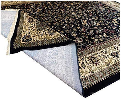 Prince Carpets Supersoft Kashmiri Silk Luxury Persian Design Anti Skid Backing Washable Carpets for Living Room Bedroom Drawing Room Hall Home Cream Color 8 x 11 feet
