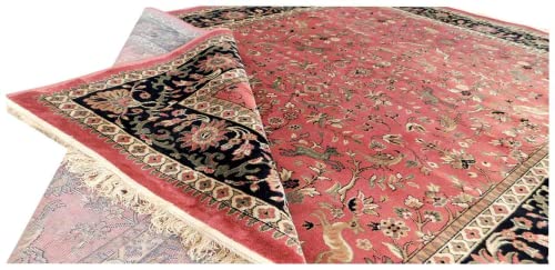 Prince Carpets Supersoft Kashmiri Silk Luxury Persian Design Anti Skid Backing Washable Carpets for Living Room Bedroom Drawing Room Hall Home Pink Color 2 x 6 feet