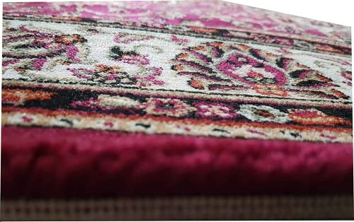 Prince Carpets for Living Room Kashmiri Carpets for Living Room Supersoft Silk Touch Black Color 6 x 9 feet