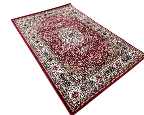 Prince Carpets for Living Room Kashmiri Carpets for Living Room Supersoft Silk Touch Black Color 6 x 9 feet