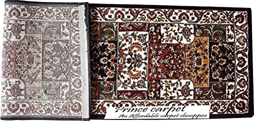 Prince Carpets for Living Room Kashmiri Carpets for Living Room Supersoft Silk Touch Black Color 2 x 6 feet