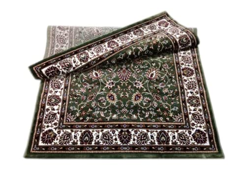 Prince Carpets for Living Room Kashmiri Carpets for Living Room Supersoft Silk Touch Green Color 2 x 6 feet