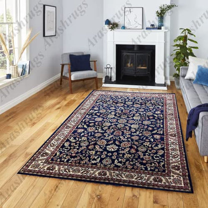 Prince Carpets Kashmiri Supersoft Persian Carpets for Living Room 1 inch Thick Washable Carpet