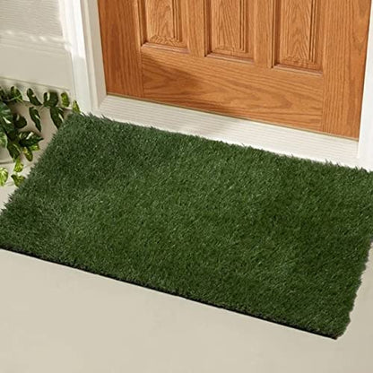 Prince Carpets Natural Looking high Density Long Lasting Aritifical Grass Carpet for Home Lawn Balcony Landscaping Indoor & Outdoor Decorating Purpose Thickness 35 mm Size 6.5X 19 feet