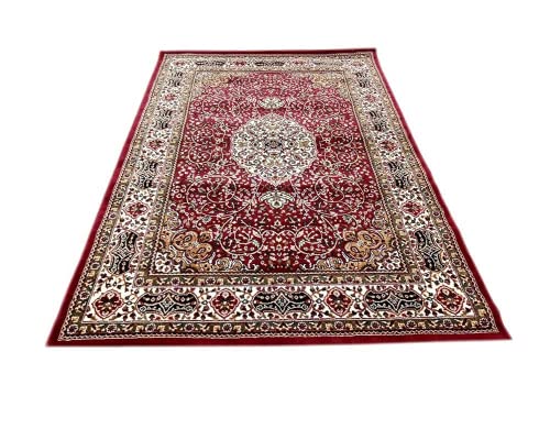 Prince Carpets for Living Room Kashmiri Carpets for Living Room Supersoft Silk Touch Black Color 6 x 9 feet
