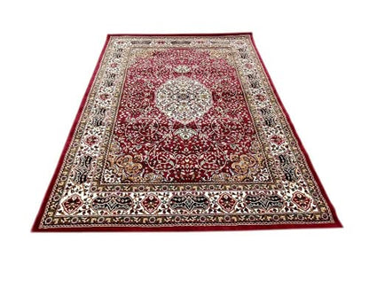 Prince Carpets for Living Room Kashmiri Carpets for Living Room Supersoft Silk Touch Black Color 6 x 9 feet