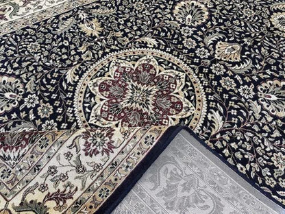 Prince Carpets Supersoft Kashmiri Silk Luxury Persian Design Anti Skid Backing Washable Carpets for Living Room Bedroom Drawing Room Hall Home Pink Color 8 x 11 feet