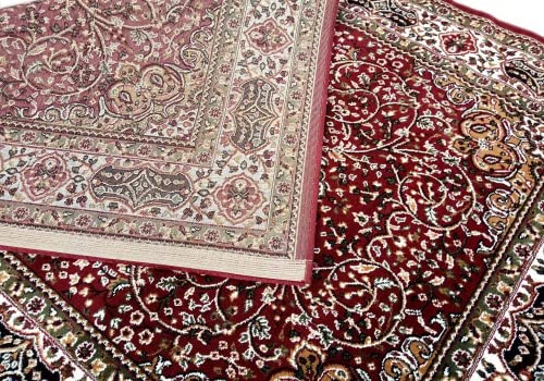 Prince Carpets for Living Room Kashmiri Carpets for Living Room Supersoft Silk Touch Black Color 6 x 9 feet