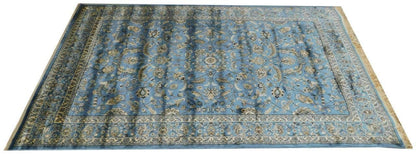 Prince Carpets Supersoft Kashmiri Silk Luxury Persian Design Anti Skid Backing Washable Carpets for Living Room Bedroom Drawing Room Hall Home Grey Color 6 x 9 feet