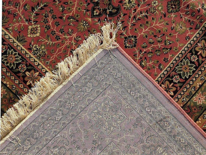 Prince Carpets Supersoft Kashmiri Silk Luxury Persian Design Anti Skid Backing Washable Carpets for Living Room Bedroom Drawing Room Hall Home Pink Color 8 x 11 feet