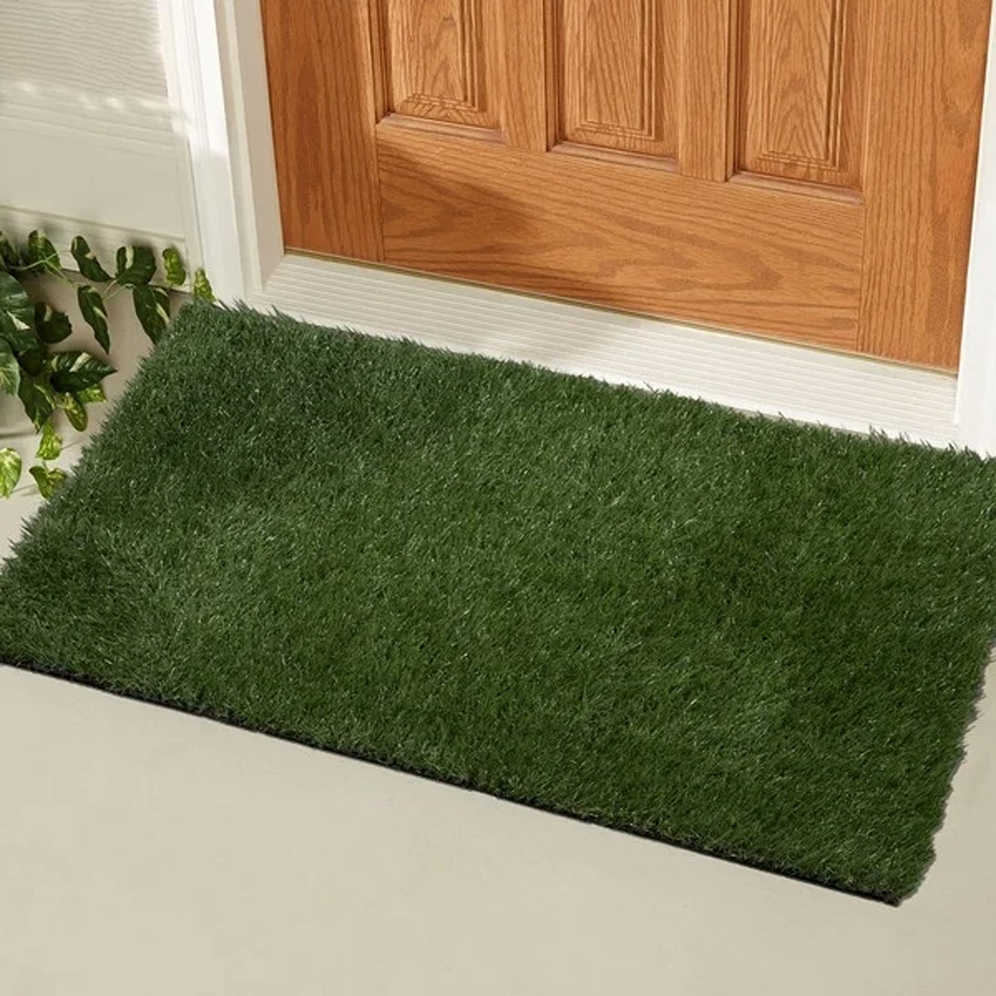 Prince Carpets Natural Looking high Density Long Lasting Aritifical Grass Carpet for Home Lawn Balcony Landscaping Indoor & Outdoor Decorating Purpose Thickness 35 mm Size 6.5X 15 feet