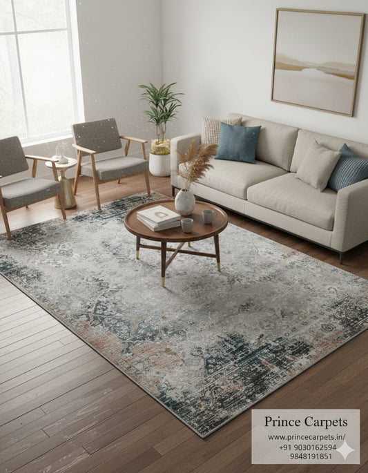 Contemporary Abstract Modern Area Rug For Livingroom Bedroom Hall & Offices Size  Rectangular Shape sizes -