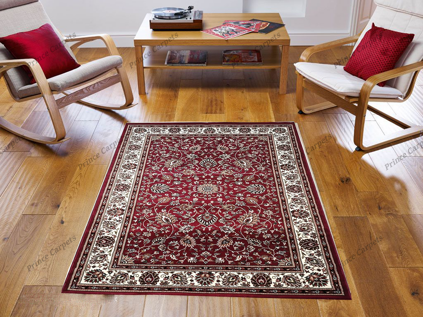 Prince Carpets Kashmiri Rich Persian Kasan Carpets for Living Room