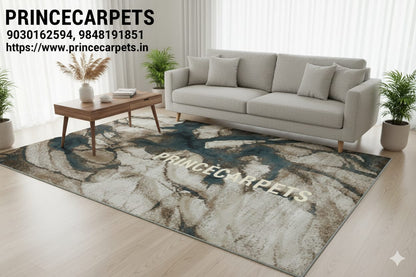 Modern Abstract Contemporary Style Rug - Designer Carpet for Elegant Living Spaces