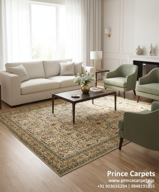 Traditional Persian Mughal Design Carpets & Rugs