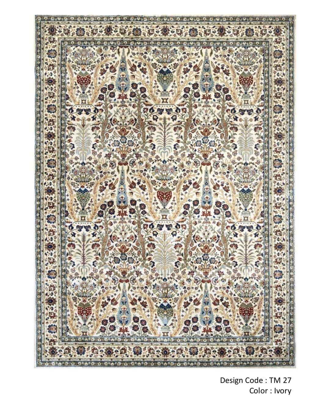 Traditional Persian Mughal Design Carpets & Rugs