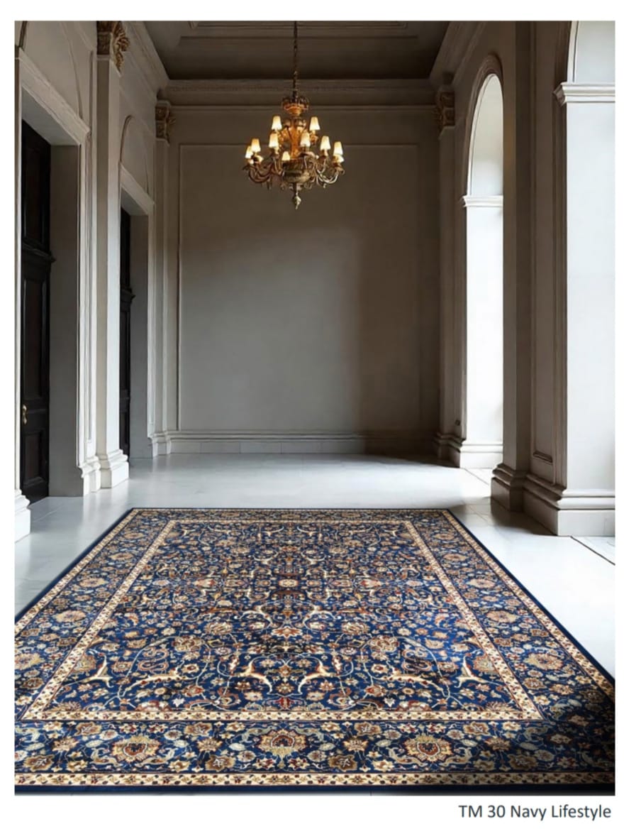 Handcrafted Modern Traditional Mughal Rugs - Premium Wool Blend Designer Carpets
