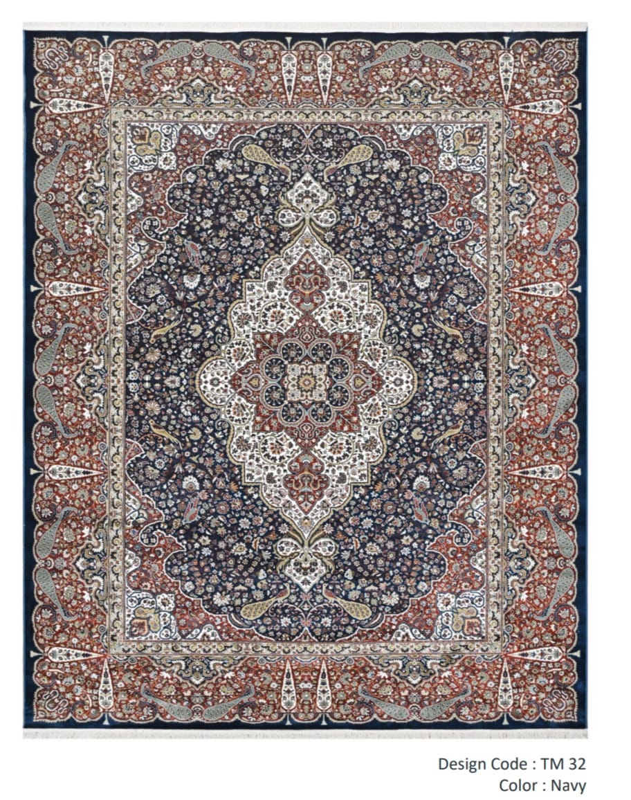 Traditional Persian Mughal Rugs | Handwoven Wool Carpet | Designer Floor Rugs India