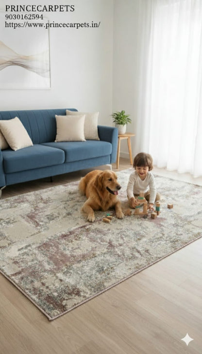 Modern Abstract Rug for Living Room, Bedroom & Dining - Designer Carpet