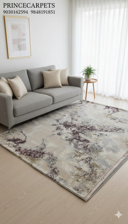 Luxe Modern Abstract Carpet - Handcrafted Designer Rug for Living Room & Bedroom