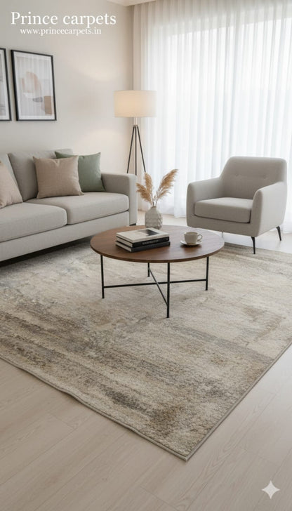 Luxury Abstract Geometric Carpet - Premium Hand Woven Rug for Home Decor