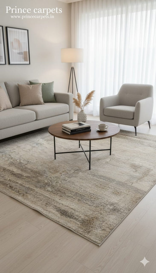 Luxury Abstract Geometric Carpet - Premium Hand Woven Rug for Home Decor