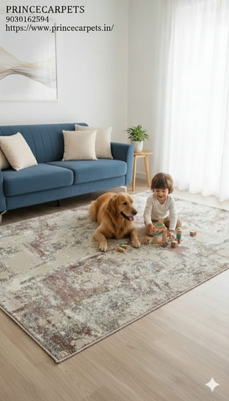 Modern Abstract Rug for Living Room, Bedroom & Dining - Designer Carpet