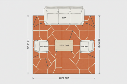 Modern Abstract Designer Carpet - Contemporary Geometric Rug for Living Room