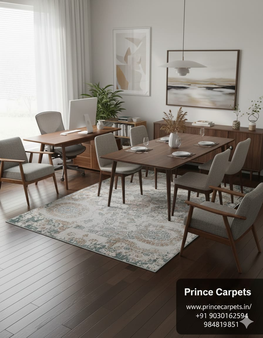 Trending Traditional Modern Abstract Style Carpet for Living Room Bedroom Non-Fade Soft Floor Rug for Hall & Bedroom | Easy Clean & Non-Slip Backing